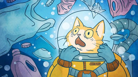 Cats Clean Ocean