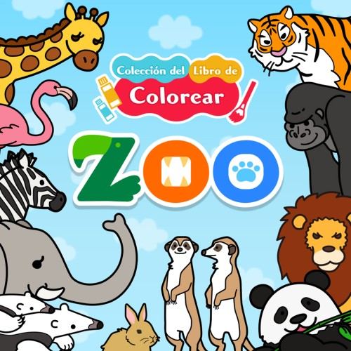 Colección del libro de colorear Zoo