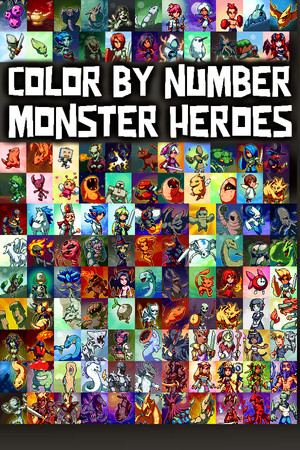 Color by Number - Monster Heroes