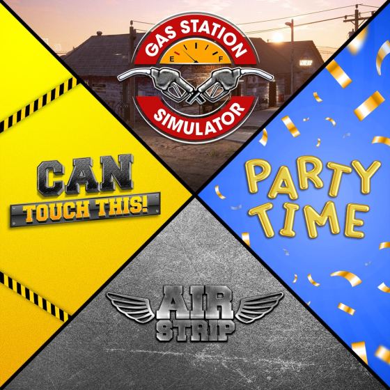 Gas Station Simulator, Airstrip DLC, Can Touch This DLC and Party Time DLC Bundle