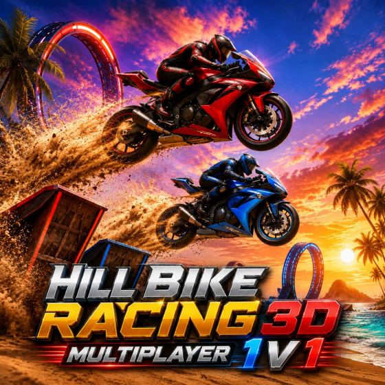 Hill Bike Racing 3D - Multiplayer 1V1