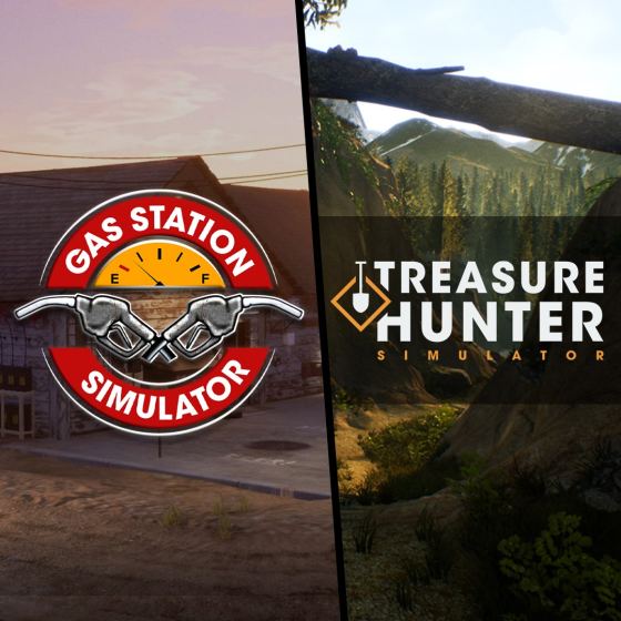 Paquete de simulador: Gas Station Simulator y Treasure Hunter Simulator