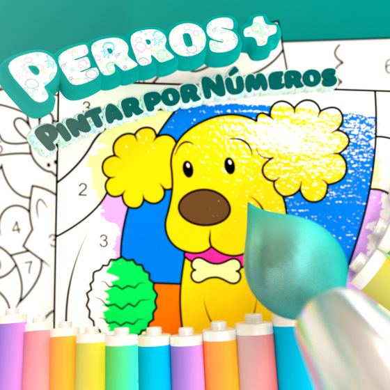 Color by Numbers - Dogs +