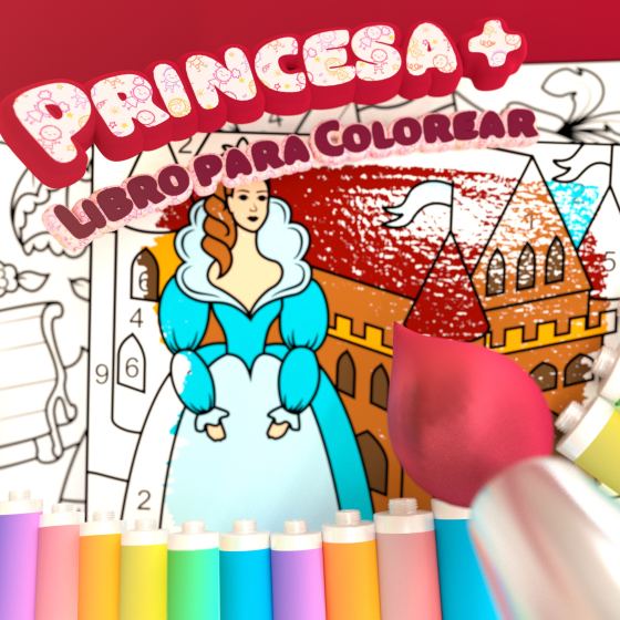 Princesa - Libro para Colorear +