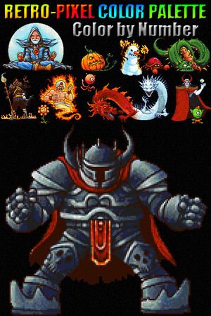 RETRO-PIXEL COLOR PALETTE: Color by Number